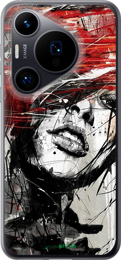 Силиконовый чехол Лицо девушки для Huawei Pura 70 - 1162u-3703 изображение 