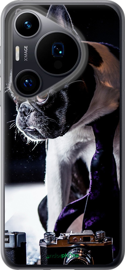 Силиконовый чехол Бульдог-фотограф для Huawei Pura 70 - 142u-3703 изображение 
