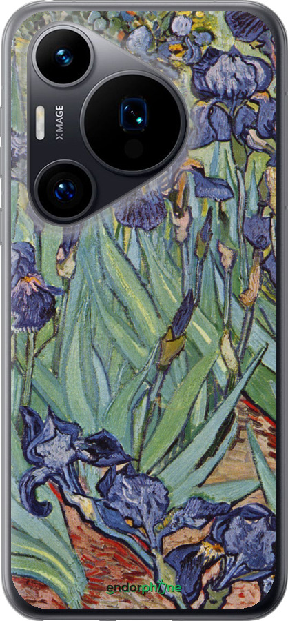 Силиконовый чехол Винсент Ван Гог. Ирисы для Huawei Pura 70 - 161u-3703 изображение 