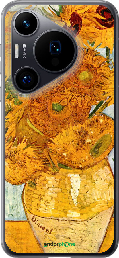 Силиконовый чехол Винсент Ван Гог. Подсолнухи для Huawei Pura 70 - 162u-3703 изображение 
