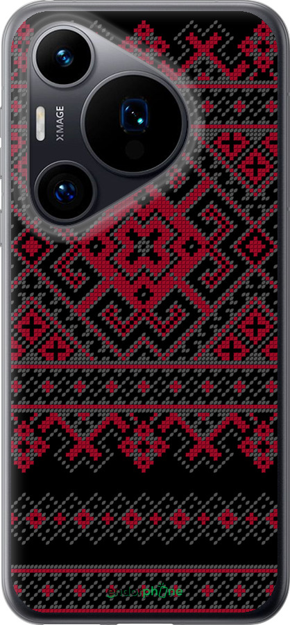 Силиконовый чехол Вышиванка 52 для Huawei Pura 70 - 1763u-3703 изображение 