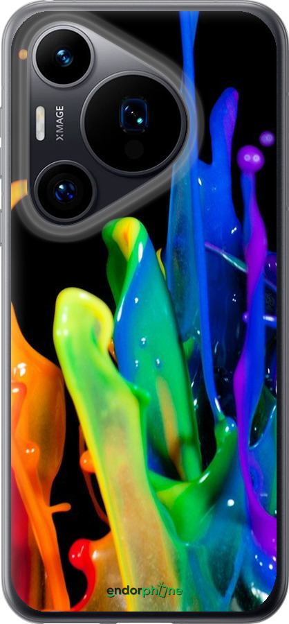 Силиконовый чехол брызги краски для Huawei Pura 70 - 3957u-3703 изображение 