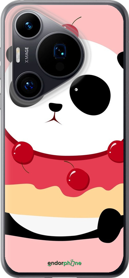 Силиконовый чехол Панда с пончиком для Huawei Pura 70 - 3991u-3703 изображение 