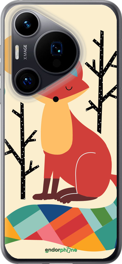 Силиконовый чехол Rainbow fox для Huawei Pura 70 - 4010u-3703 изображение 