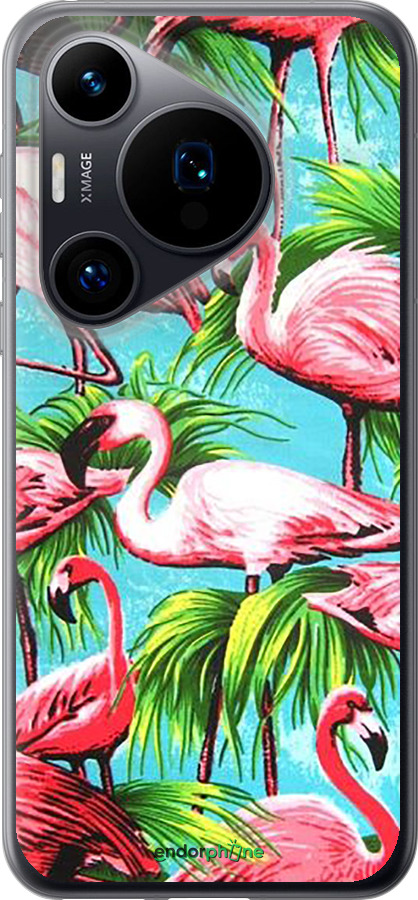 Силиконовый чехол Tropical background для Huawei Pura 70 - 4016u-3703 изображение 