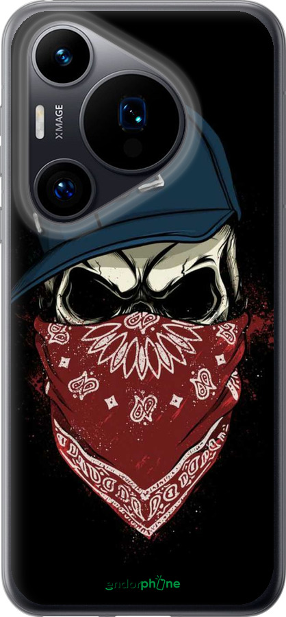 Силиконовый чехол Череп в кепке для Huawei Pura 70 - 4127u-3703 изображение 