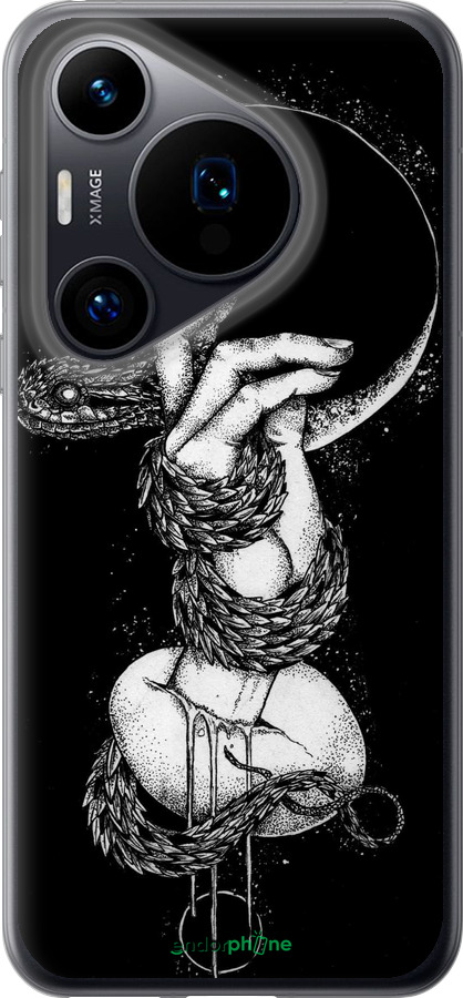 Силиконовый чехол Змея в руке для Huawei Pura 70 - 4149u-3703 изображение 