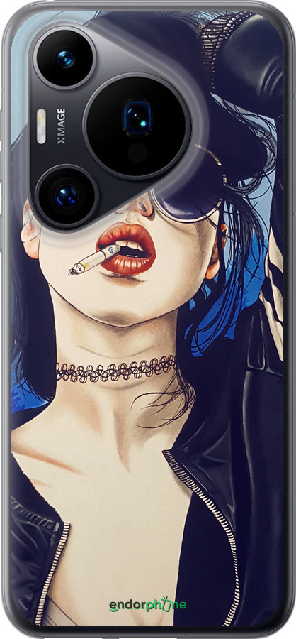 Силиконовый чехол Девушка на стиле для Huawei Pura 70 - 4151u-3703 изображение 