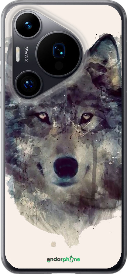 Силиконовый чехол Волк-арт для Huawei Pura 70 - 4163u-3703 изображение 