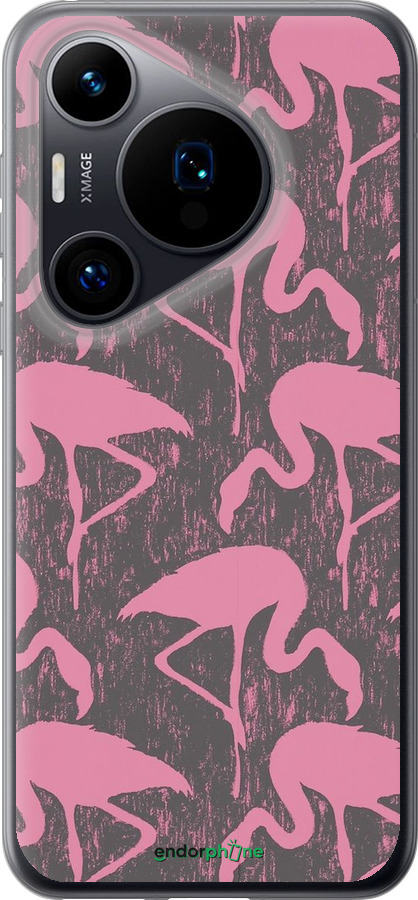 Силиконовый чехол Vintage-Flamingos для Huawei Pura 70 - 4171u-3703 изображение 
