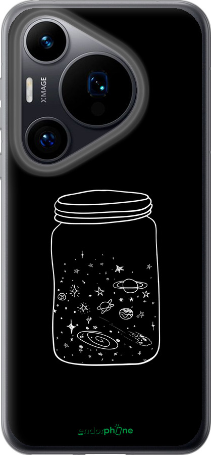 Силиконовый чехол Космос в банке для Huawei Pura 70 - 4297u-3703 изображение 