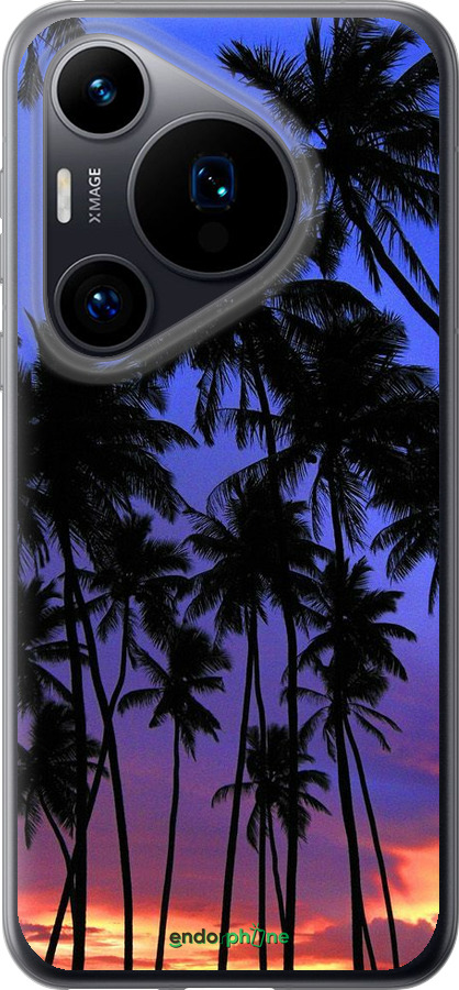 Силиконовый чехол Пальмы для Huawei Pura 70 - 4324u-3703 изображение 