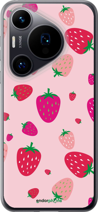 Силиконовый чехол Клубнички для Huawei Pura 70 - 4332u-3703 изображение 