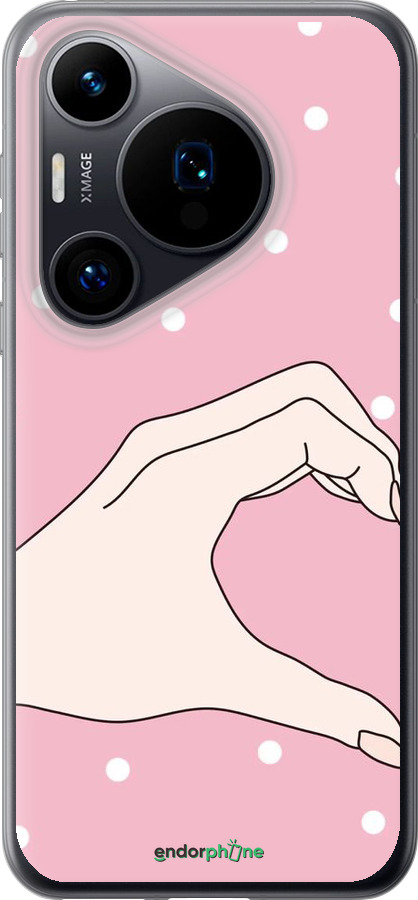 Силиконовый чехол Половинка сердца для Huawei Pura 70 - 4340u-3703 изображение 