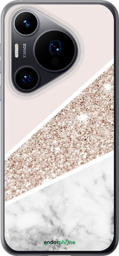 Силиконовый чехол Пастельный мрамор для Huawei Pura 70 - 4342u-3703 изображение 