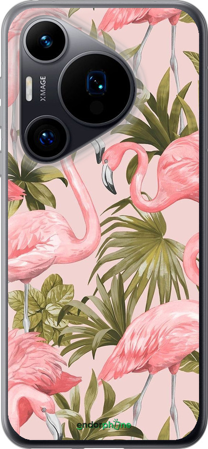 Силиконовый чехол фламинго 2 для Huawei Pura 70 - 4360u-3703 изображение 