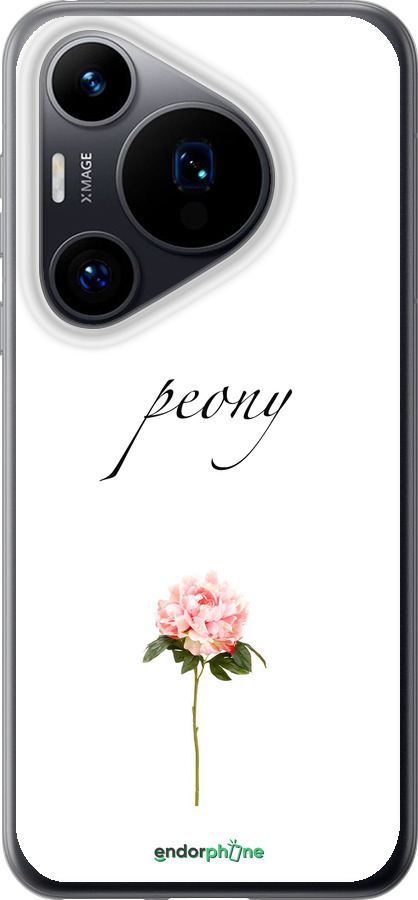 Силиконовый чехол Пион для Huawei Pura 70 - 4366u-3703 изображение 