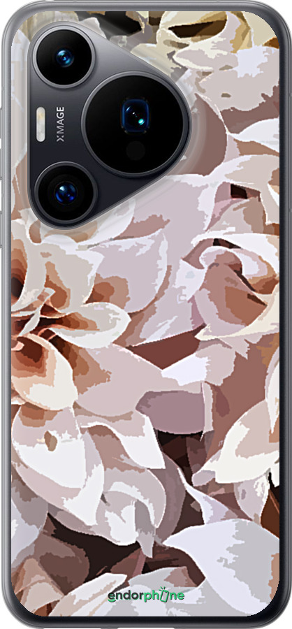 Силиконовый чехол пионы акварелью для Huawei Pura 70 - 4376u-3703 изображение 