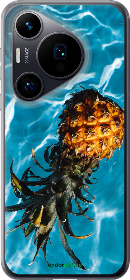 Силиконовый чехол Ананас на воде для Huawei Pura 70 - 4384u-3703 изображение 