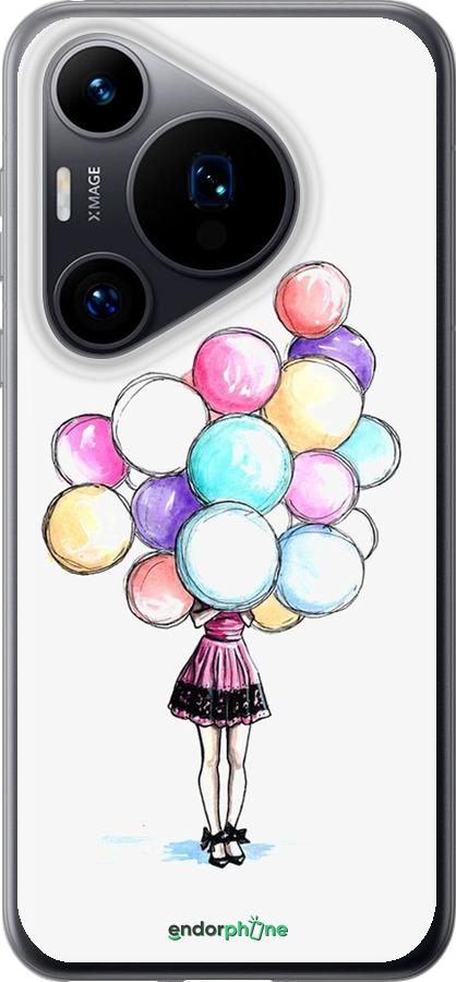 Силиконовый чехол Шарики для Huawei Pura 70 - 4387u-3703 изображение 