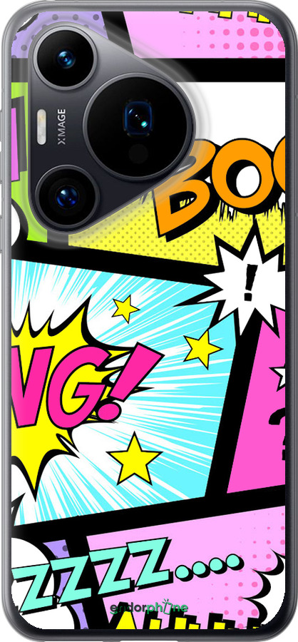 Силиконовый чехол Комикс 1 для Huawei Pura 70 - 4407u-3703 изображение 