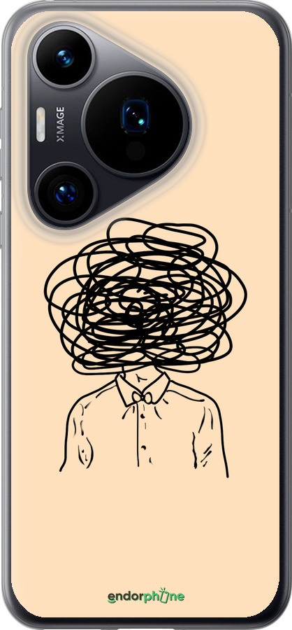 Силиконовый чехол Мысли для Huawei Pura 70 - 4568u-3703 изображение 