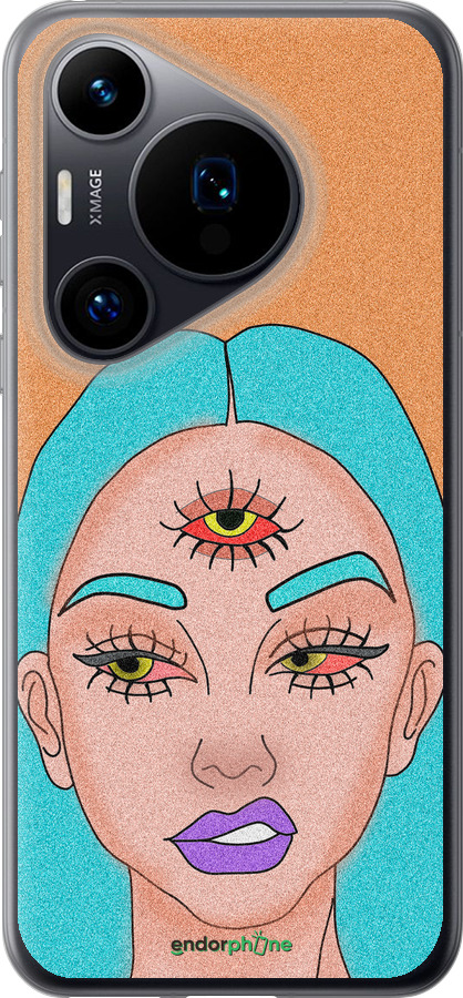 Силиконовый чехол Девушка рисунок для Huawei Pura 70 - 4576u-3703 изображение 