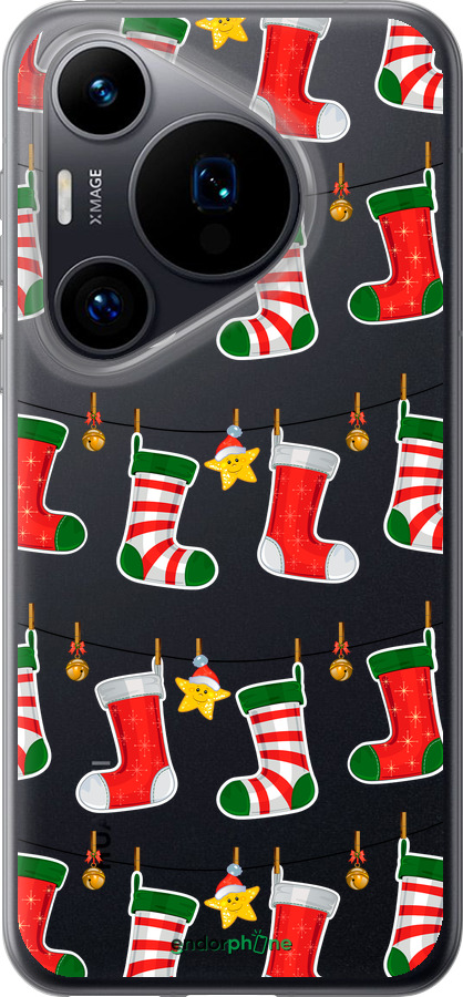 Силиконовый чехол Новогодний 9 для Huawei Pura 70 - 4622u-3703 изображение 