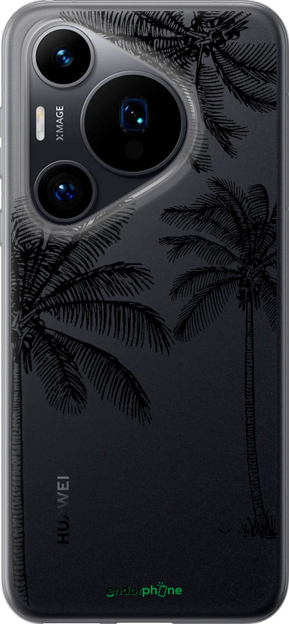 Силиконовый чехол Пальмы1 для Huawei Pura 70 - 4634u-3703 изображение 