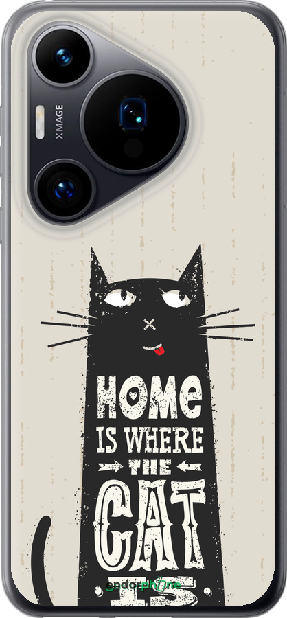 Силиконовый чехол Кот для Huawei Pura 70 - 4671u-3703 изображение 