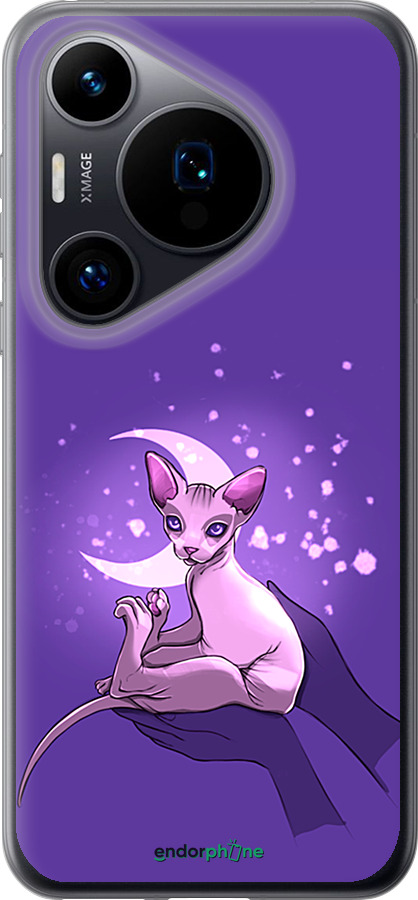 Силиконовый чехол Кот2 для Huawei Pura 70 - 4676u-3703 изображение 
