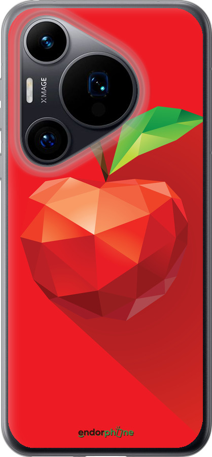 Силиконовый чехол Яблоко для Huawei Pura 70 - 4696u-3703 изображение 