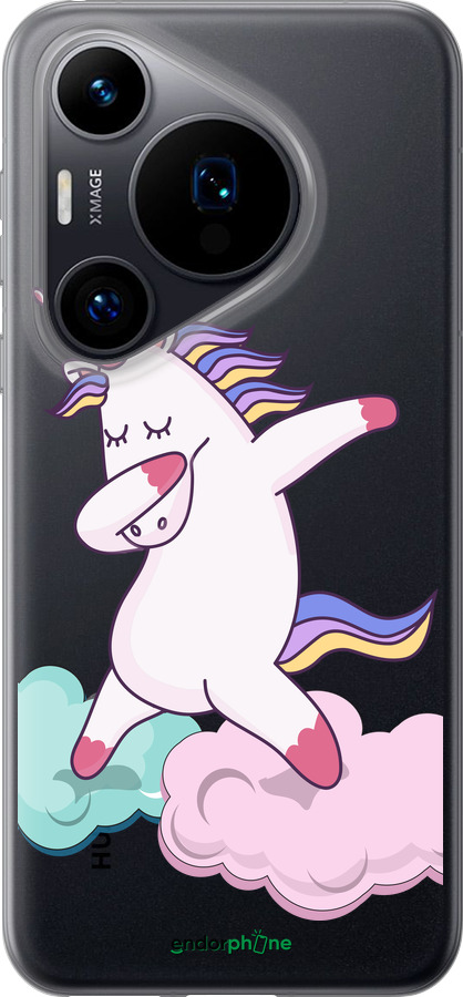 Силиконовый чехол Единорог для Huawei Pura 70 - 4702u-3703 изображение 