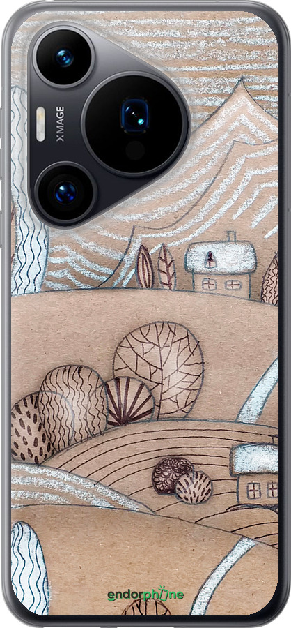 Силиконовый чехол Сказочные холмы для Huawei Pura 70 - 4749u-3703 изображение 