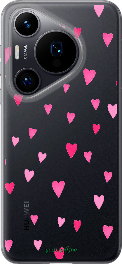 Силиконовый чехол Сердечки 2 для Huawei Pura 70 - 4763u-3703 изображение 