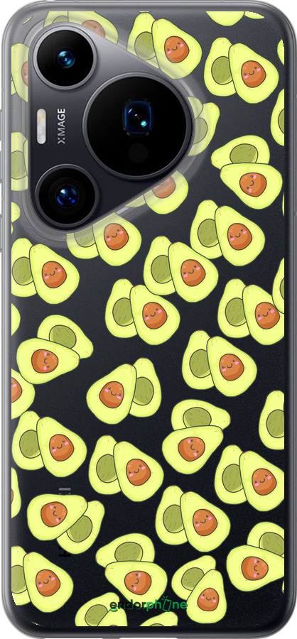 Силиконовый чехол Весёлые авокадо для Huawei Pura 70 - 4799u-3703 изображение 