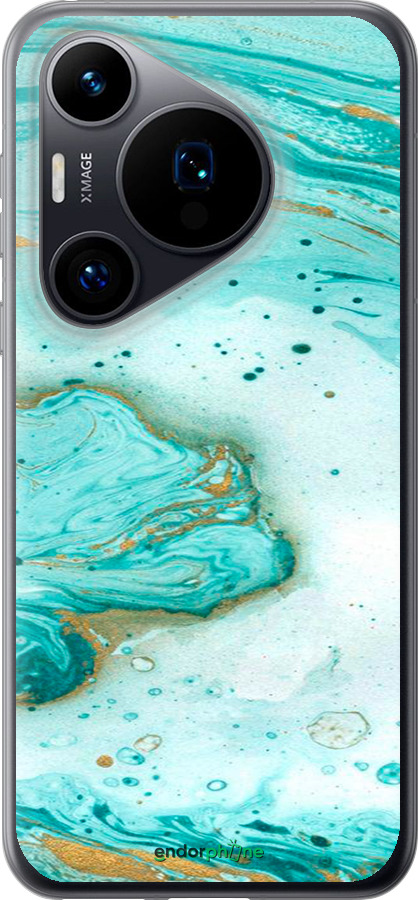 Силиконовый чехол Мраморный для Huawei Pura 70 - 4895u-3703 изображение 