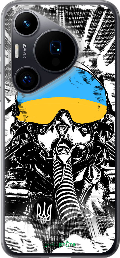 Силиконовый чехол Призрак Киева v3 для Huawei Pura 70 - 5307u-3703 изображение 