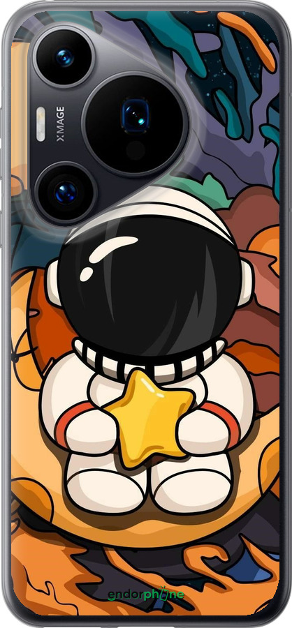 Силиконовый чехол Астронавт и звезда для Huawei Pura 70 - 5326u-3703 изображение 