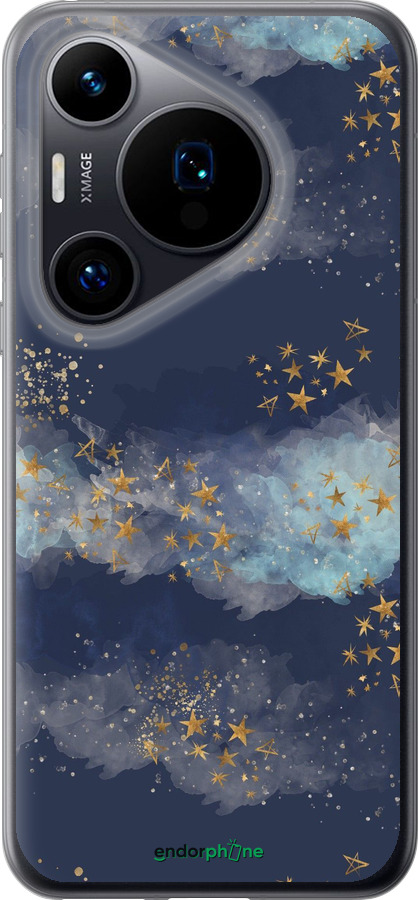 Силиконовый чехол Ночь золотые звезды для Huawei Pura 70 - 5421u-3703 изображение 