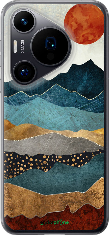 Силиконовый чехол Закат горы для Huawei Pura 70 - 5434u-3703 изображение 