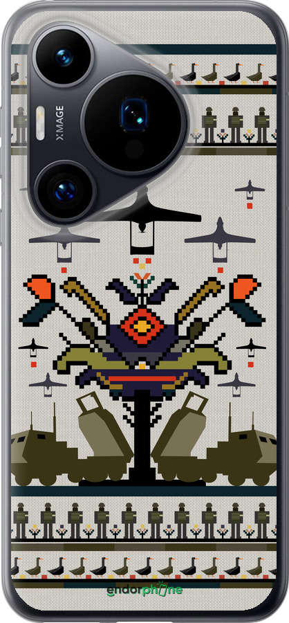 Силиконовый чехол Вышиванка UA для Huawei Pura 70 - 5446u-3703 изображение 