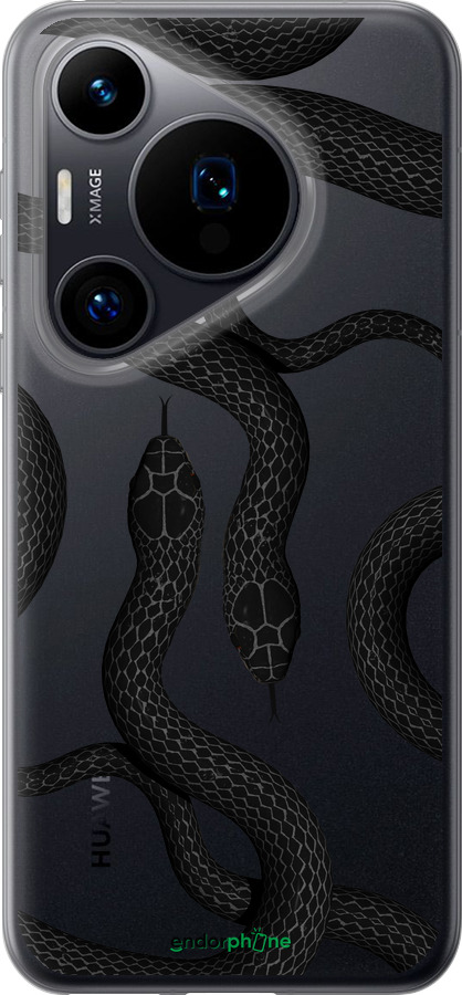 Силиконовый чехол Змеи для Huawei Pura 70 - 5473u-3703 изображение 