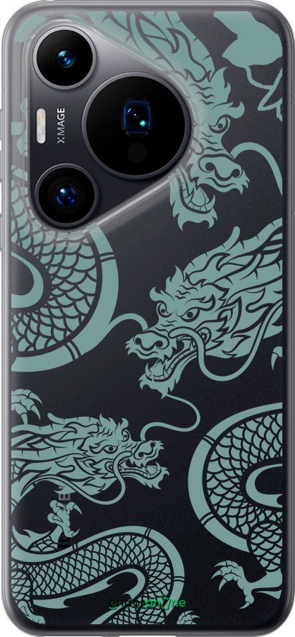 Силиконовый чехол Дракон для Huawei Pura 70 - 5476u-3703 изображение 