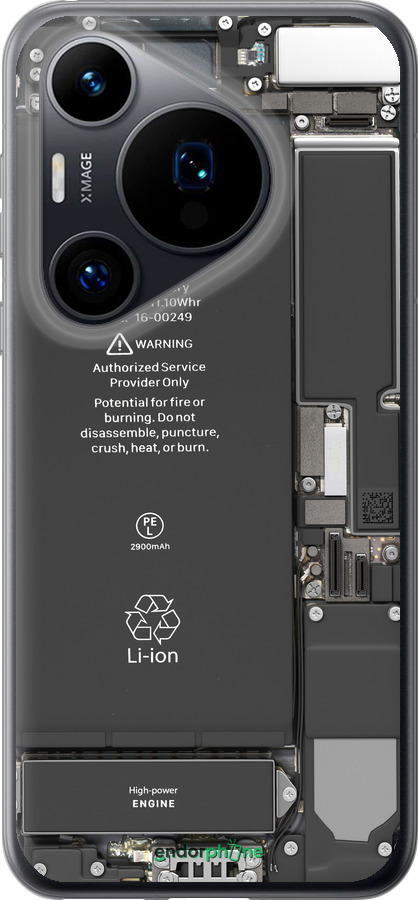 Силіконовий чехол Деталі смартфона для Huawei Pura 70 - 5487u-3703 изображение 