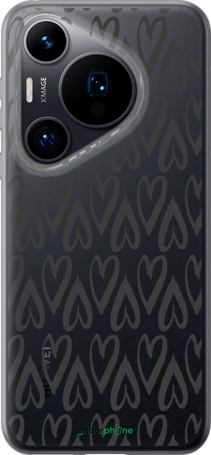 Силиконовый чехол Сердца v2 для Huawei Pura 70 - 5497u-3703 изображение 