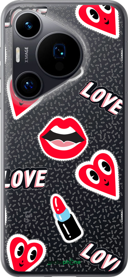 Силиконовый чехол Стикеры v3 для Huawei Pura 70 - 5502u-3703 изображение 