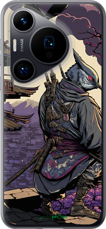 Силиконовый чехол Птица воин для Huawei Pura 70 - 5587u-3703 изображение 