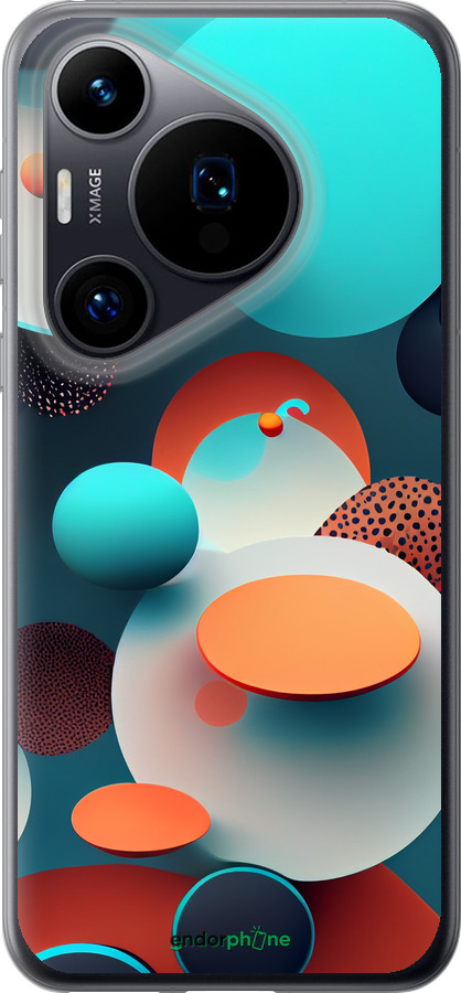 Силиконовый чехол Горошек абстракция для Huawei Pura 70 - 5608u-3703 изображение 