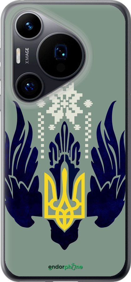 Силиконовый чехол Тризуб с крыльями для Huawei Pura 70 - 5640u-3703 изображение 